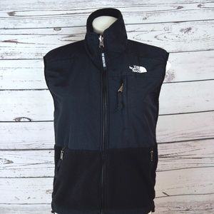 The North Face Black Full Zip Polyester Nylon Vest
